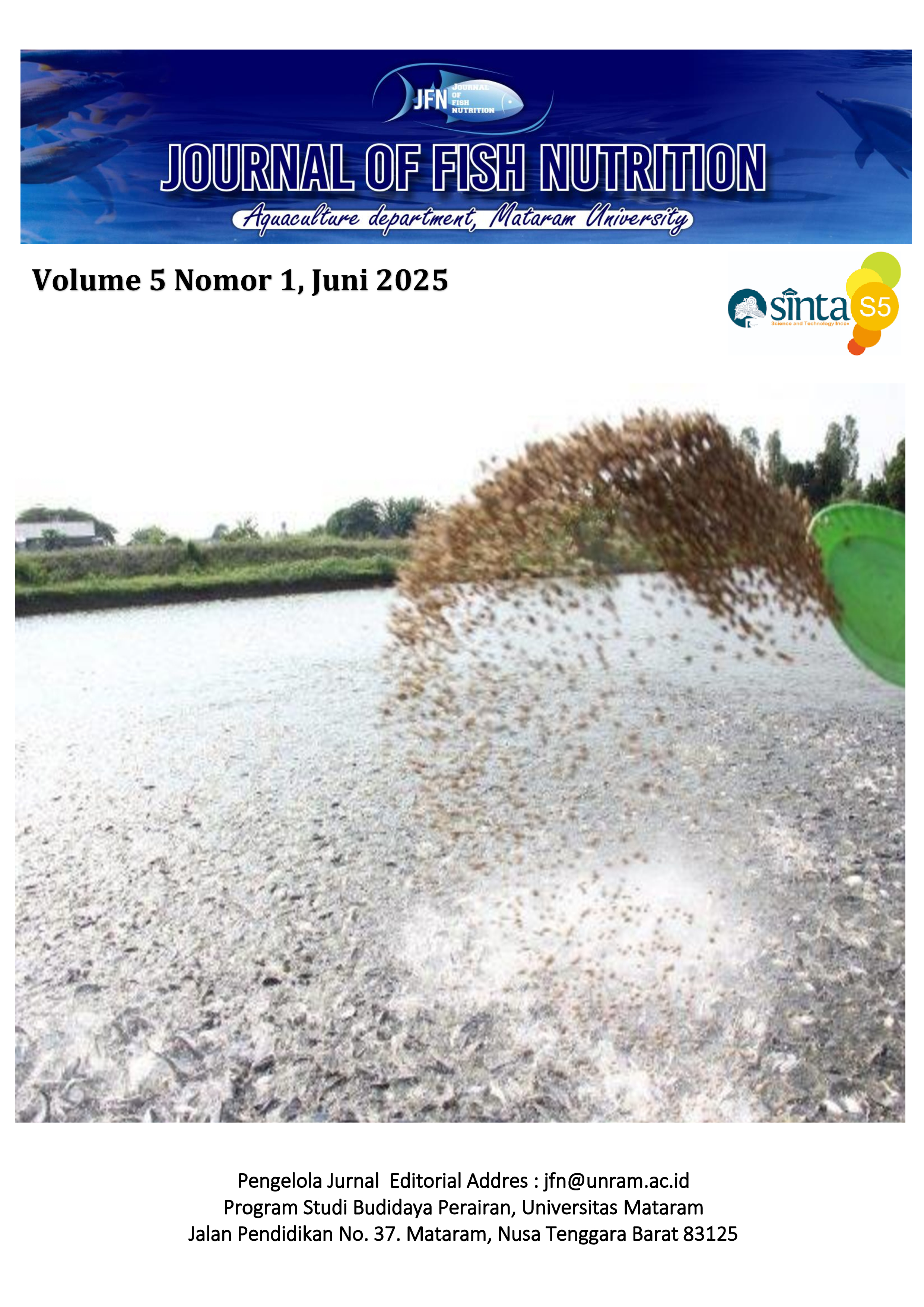 					View Vol. 5 No. 1 (2025): Journal Of Fish Nutrition
				