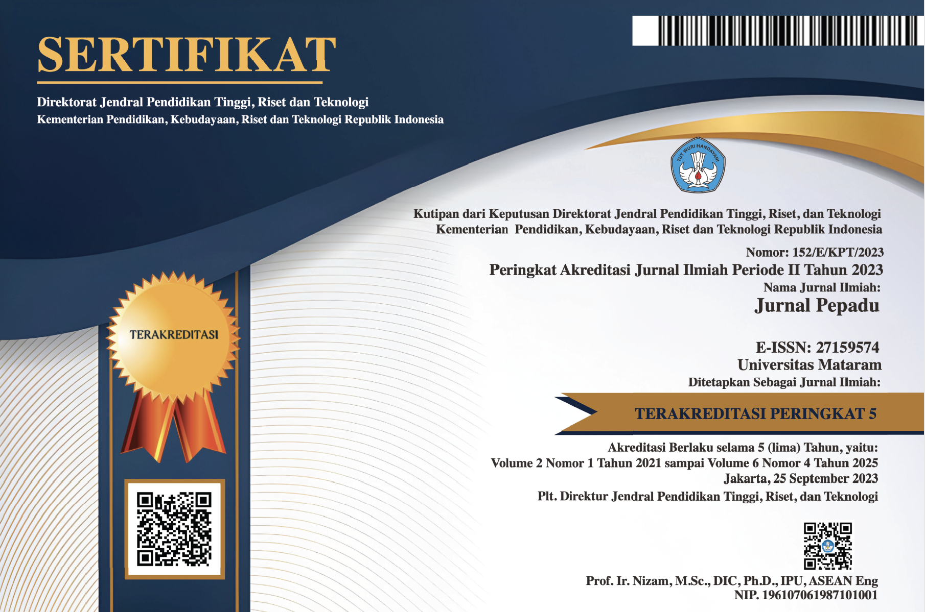 Accredited by & Indexed by